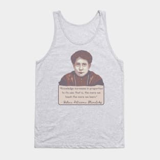 H. P. Blavatsky Portrait and Quote Tank Top